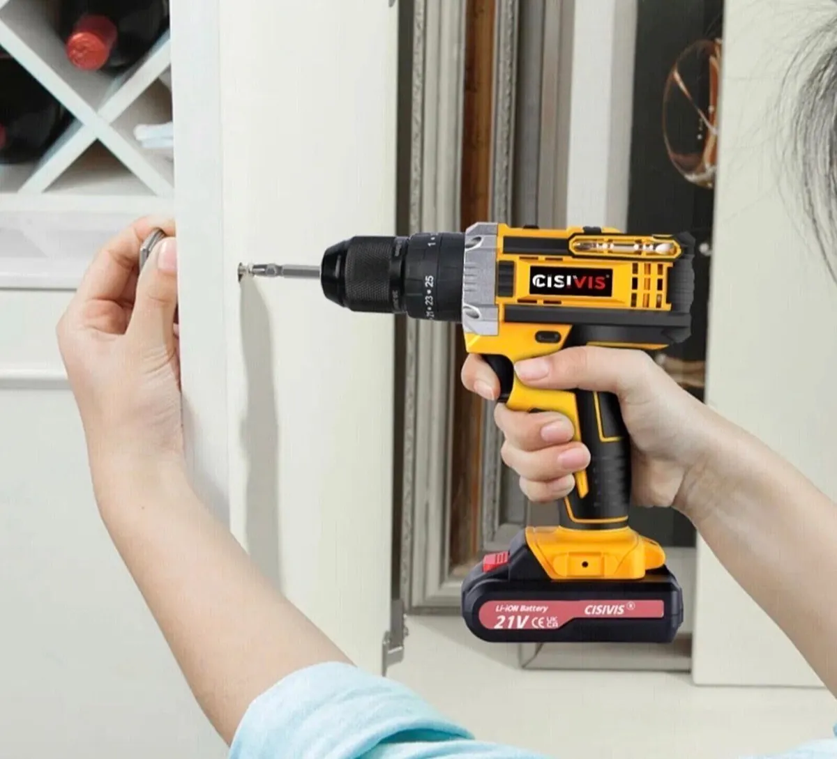 New 21v Cordless Combi Drill Screwdriver +2 Batter - Image 4