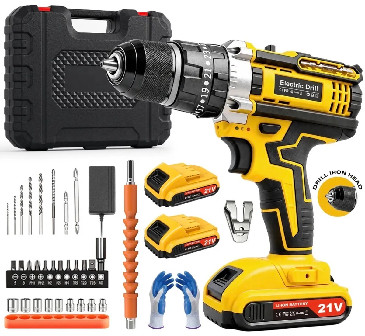 Cordless Combi Drill Screwdriver NEW & 2 Batteries - Image 1