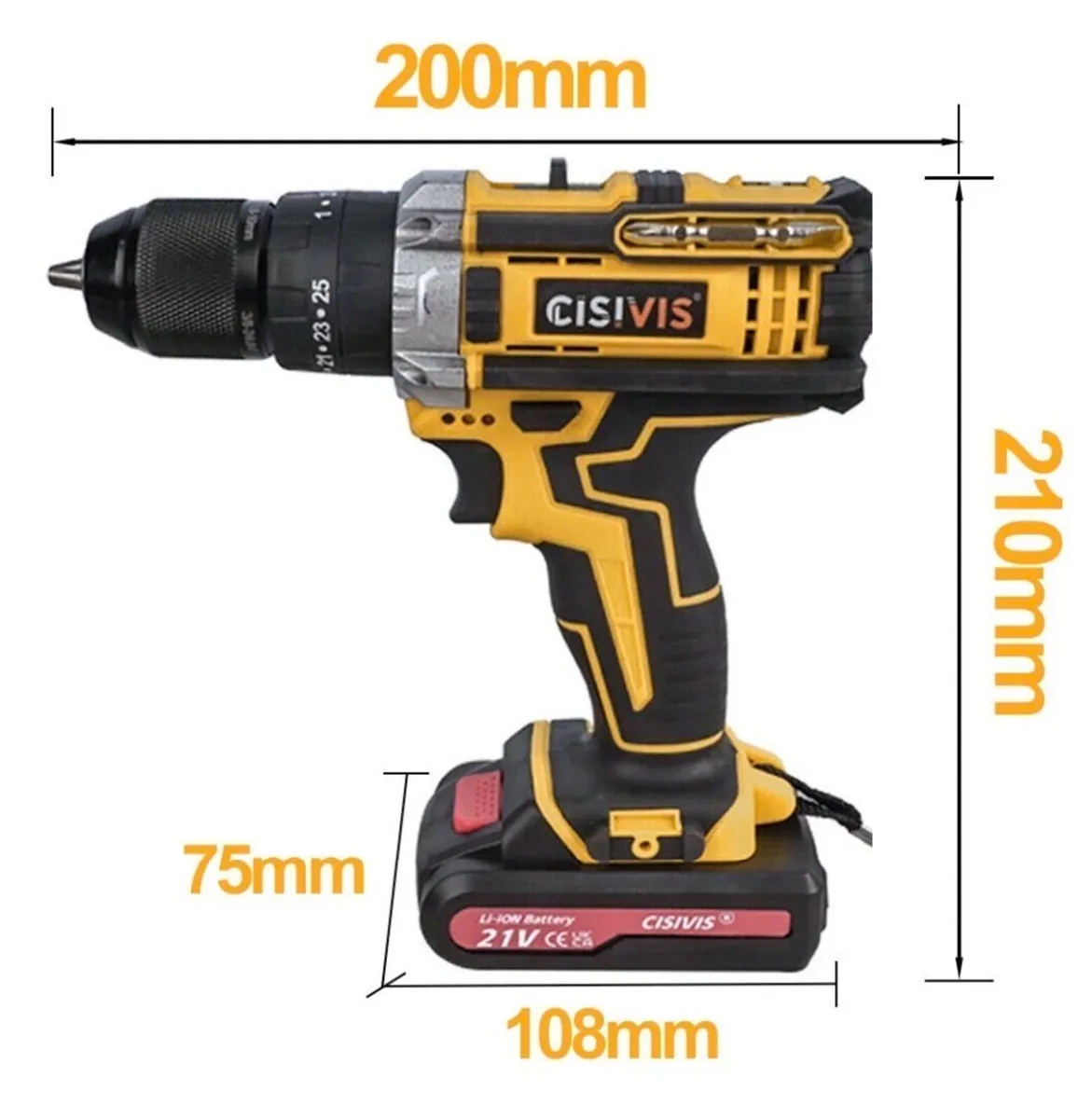 Cordless Combi Drill Screwdriver NEW & 2 Batteries - Image 2