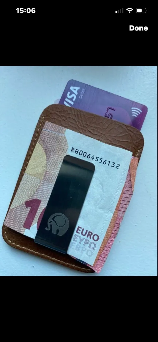 NEW-Leather Card/ Note Wallet - Image 2