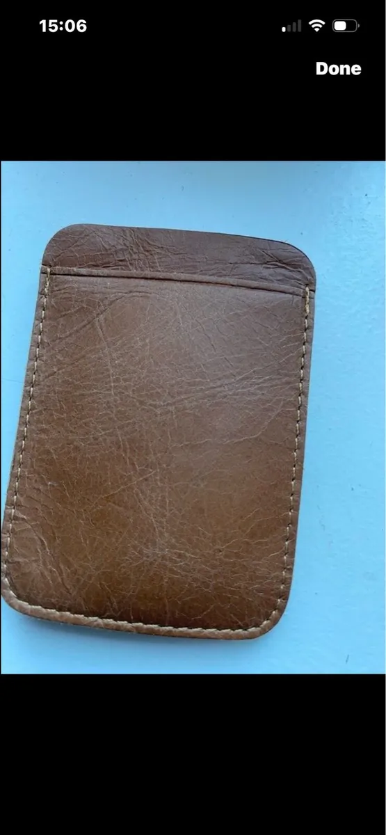 NEW-Leather Card/ Note Wallet - Image 4
