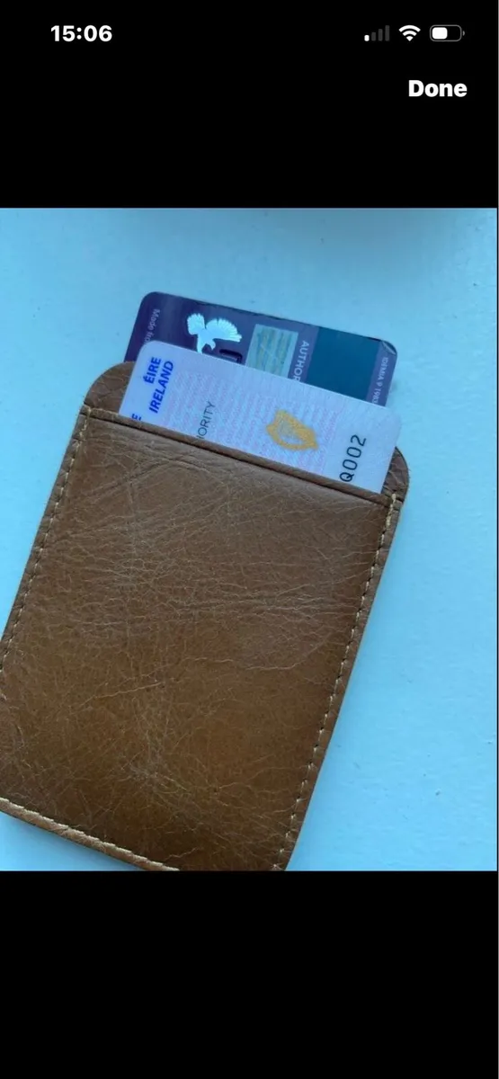 NEW-Leather Card/ Note Wallet - Image 3