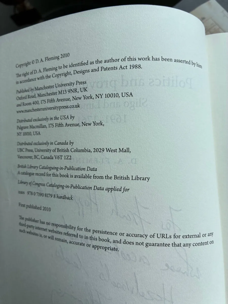 Politics& Provincial People- Sligo & Limerick - Image 4