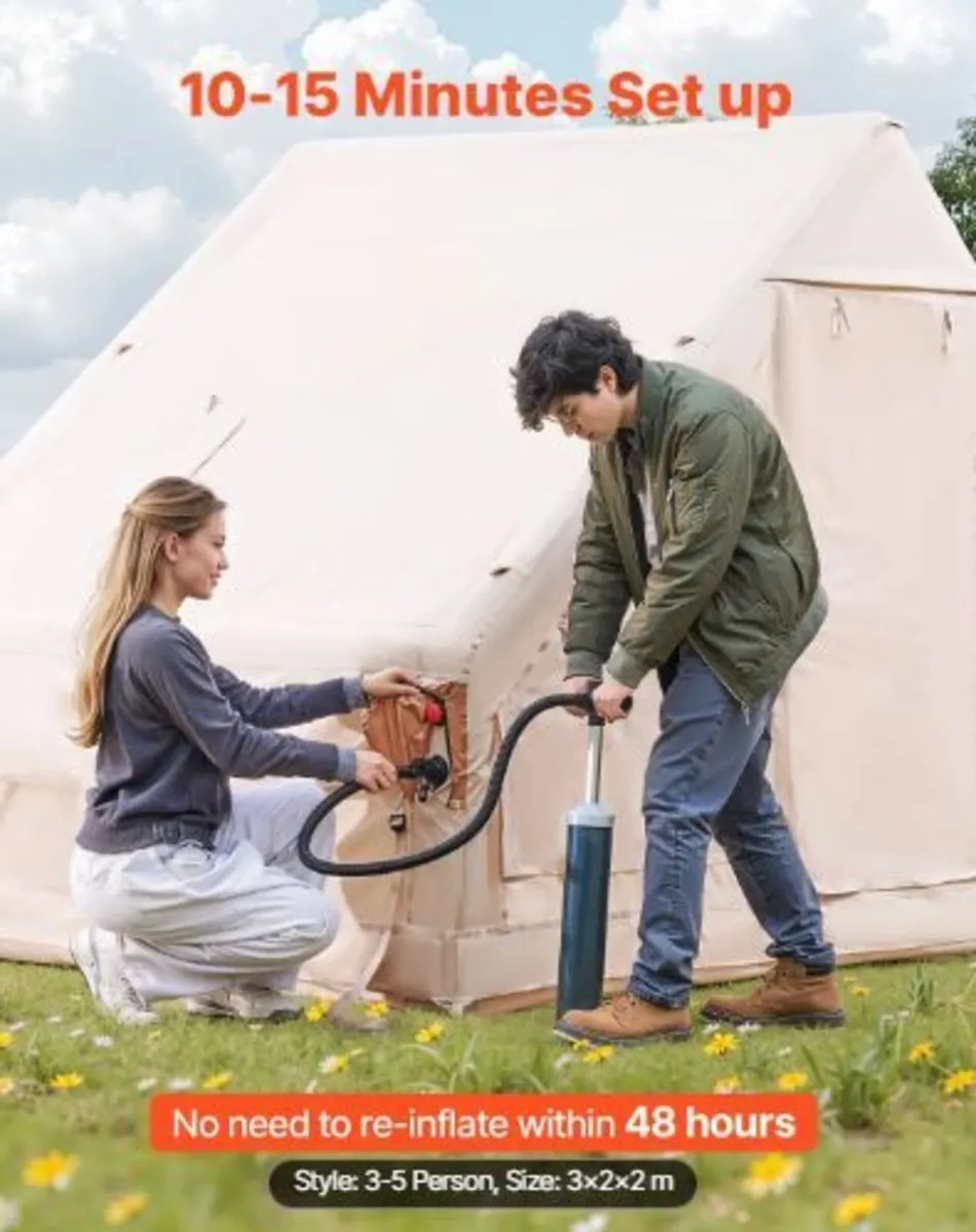 Inflatable Tents for Camping, 3-5 Person Easy - Image 1