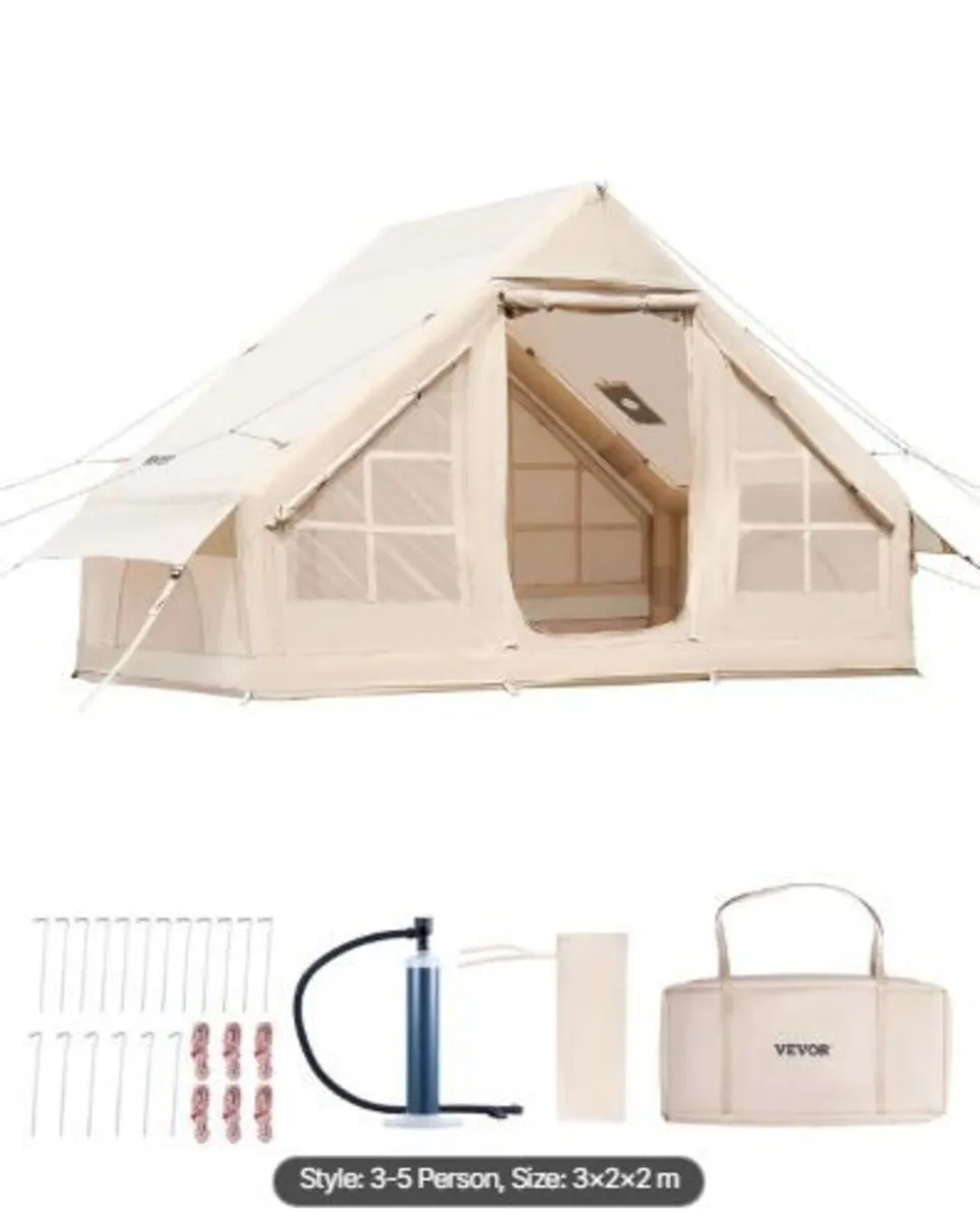 Inflatable Tents for Camping, 3-5 Person Easy - Image 2