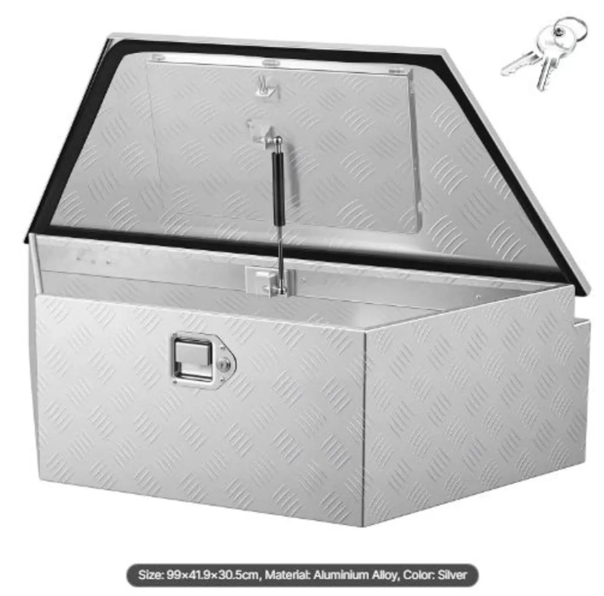 Trailer Tongue Box, 990 x 419 x 305 mm Aluminum - Image 1
