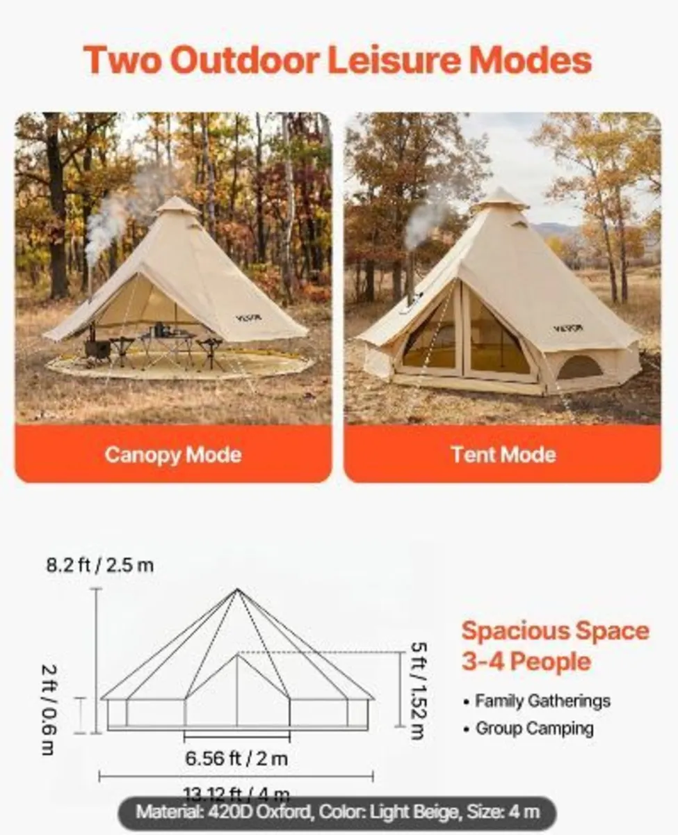 Oxford Bell Tent, 4 Seasons 4 m Yurt - Image 2