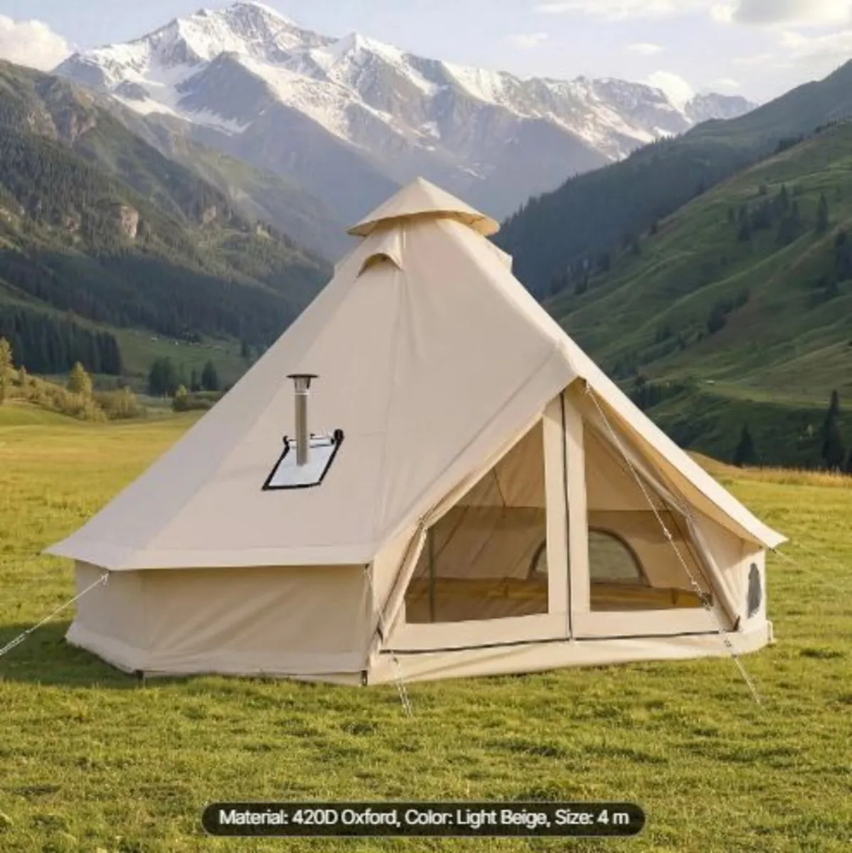 Oxford Bell Tent, 4 Seasons 4 m Yurt - Image 3