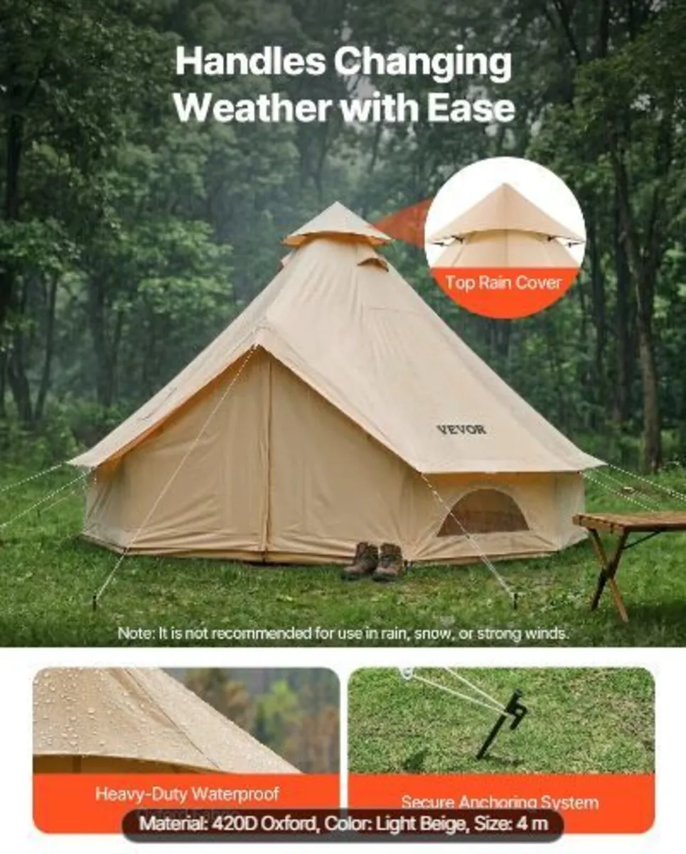 Oxford Bell Tent, 4 Seasons 4 m Yurt - Image 4