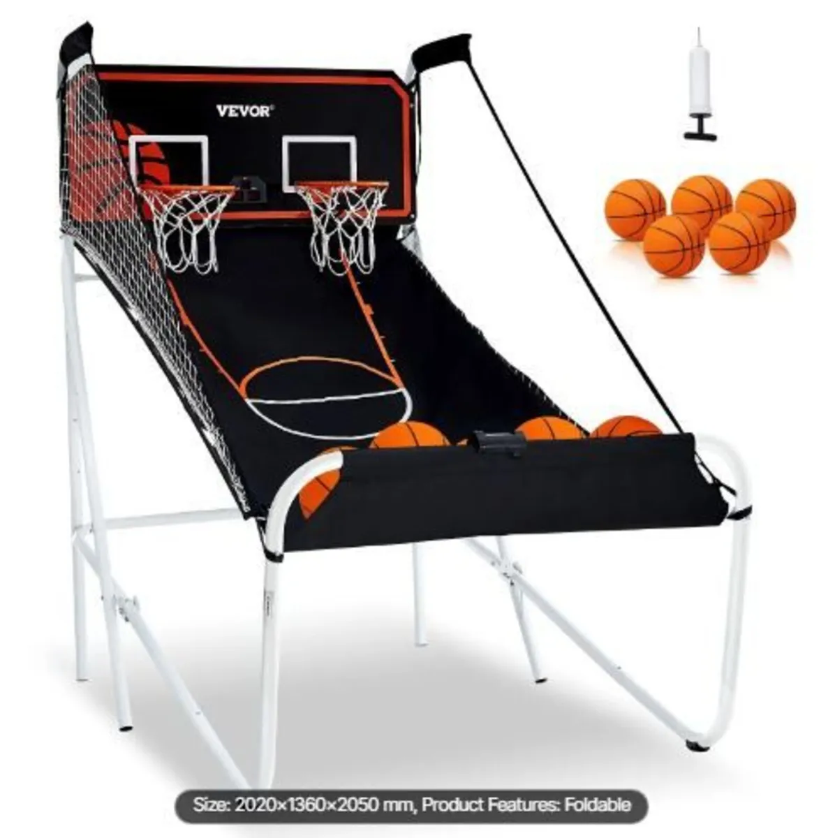 Foldable Basketball Arcade Game, 2 Player - Image 1
