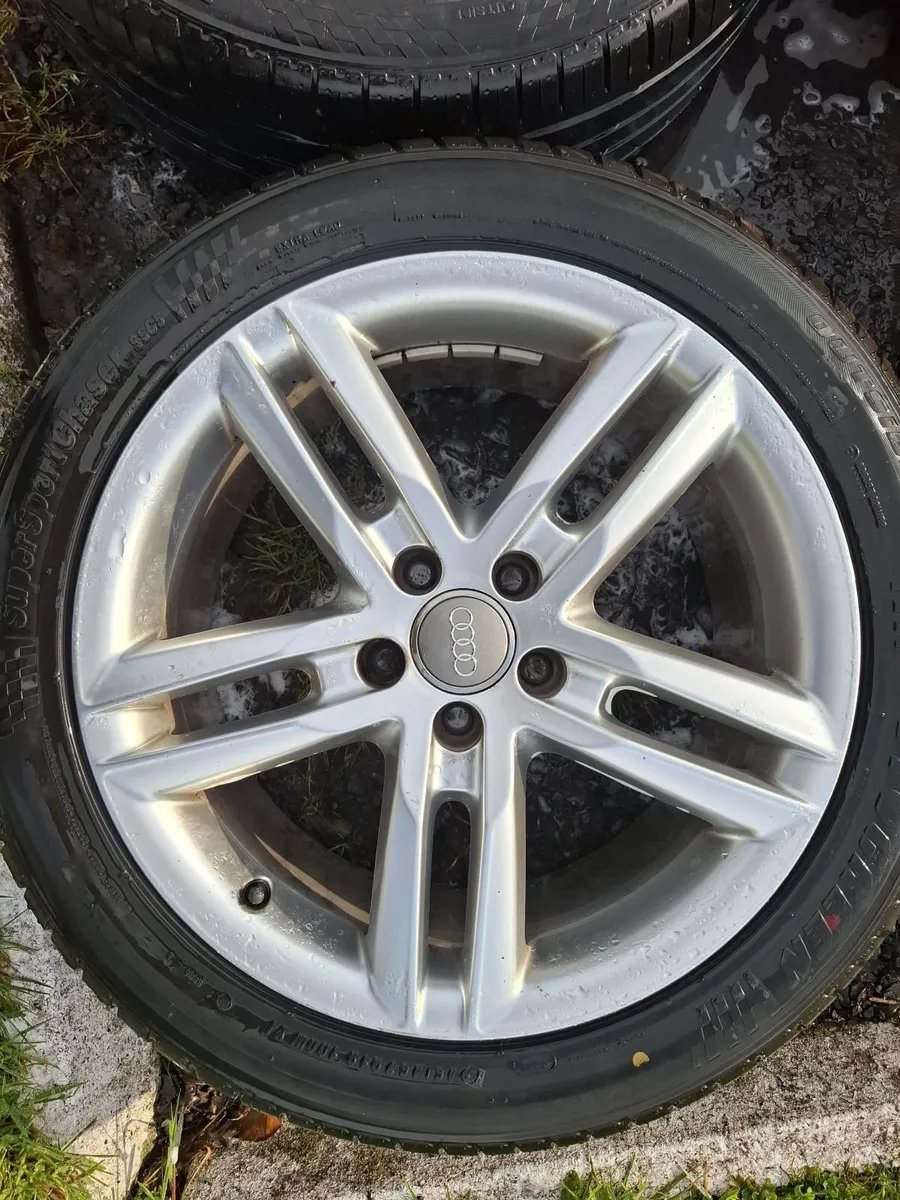 18" Genuine Audi A6 S Line Alloys with tyres - Image 2