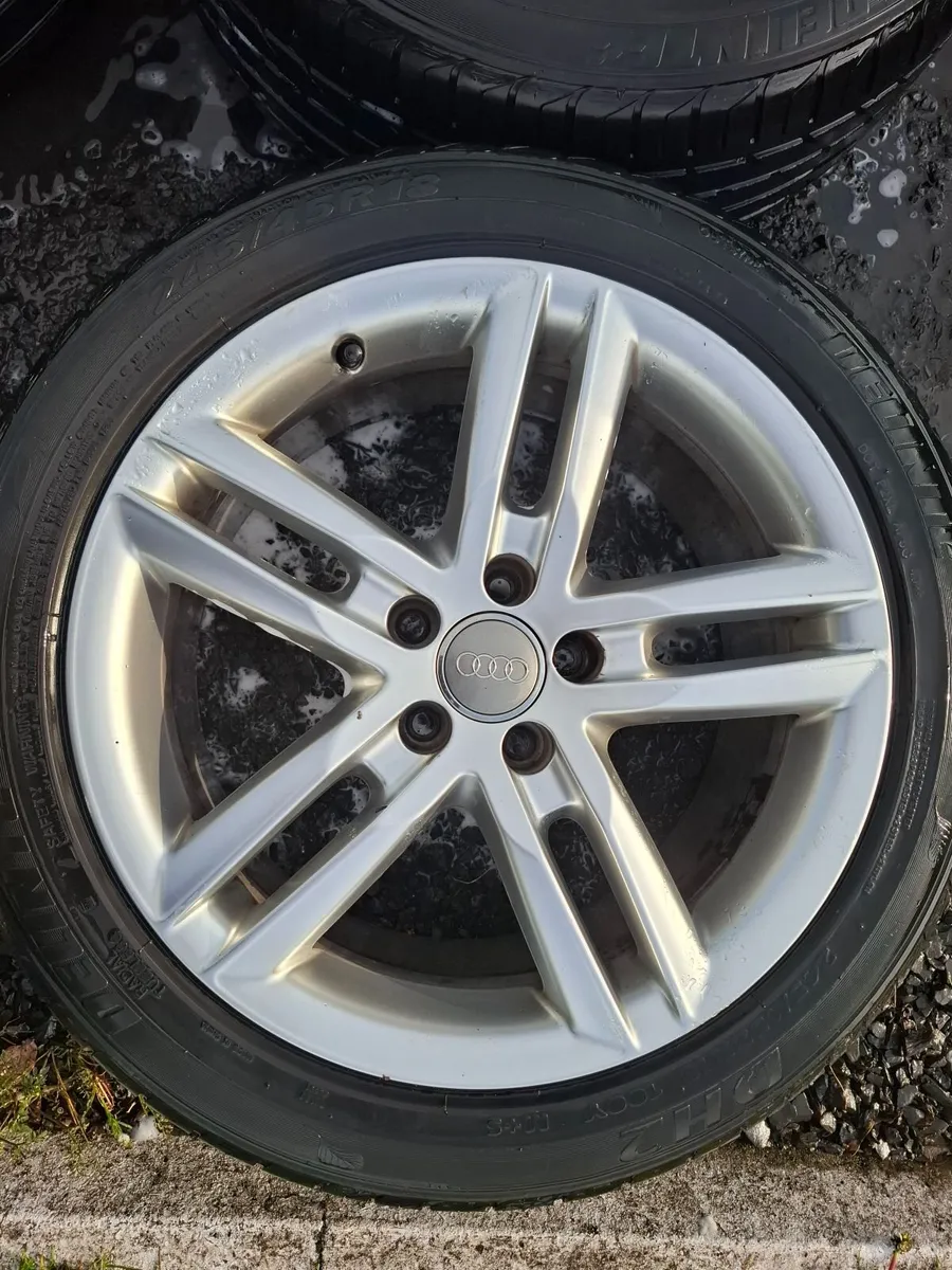 18" Genuine Audi A6 S Line Alloys with tyres - Image 3