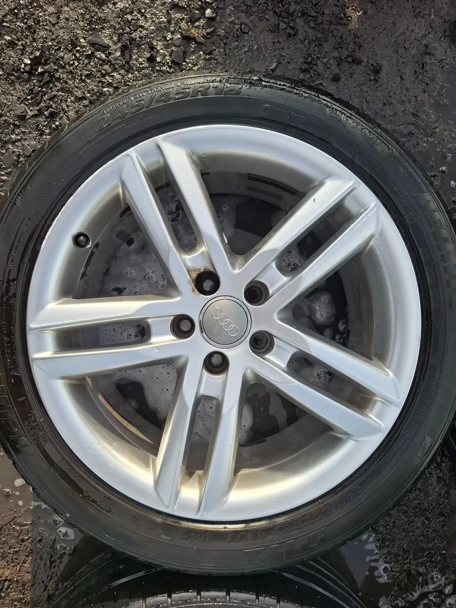 18" Genuine Audi A6 S Line Alloys with tyres - Image 4