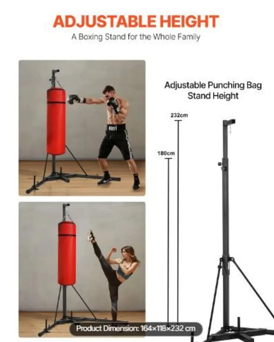 Punching Bag Stand, Steel Heavy - Image 4
