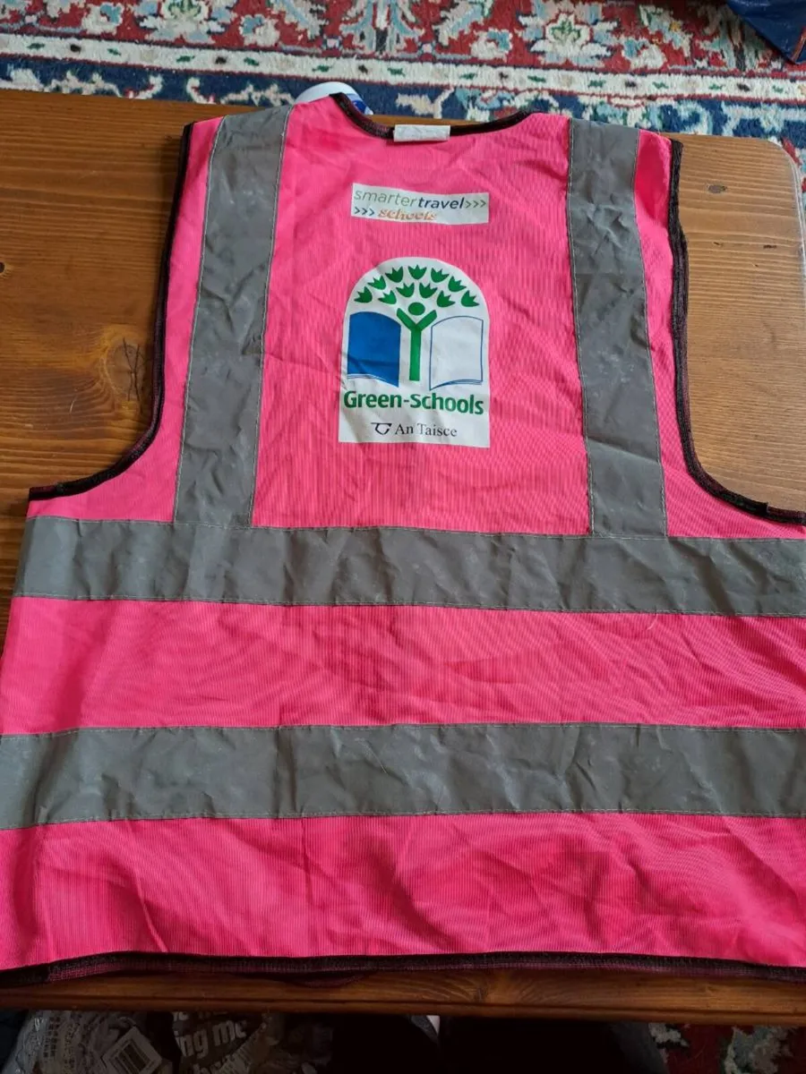Pink GreenSchools Hi Vis Safety Vest Reflective - Image 2