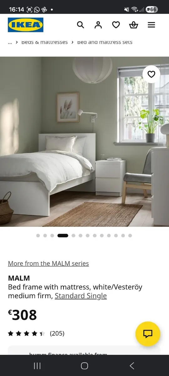 Malm Bed Frame and head board - Image 3