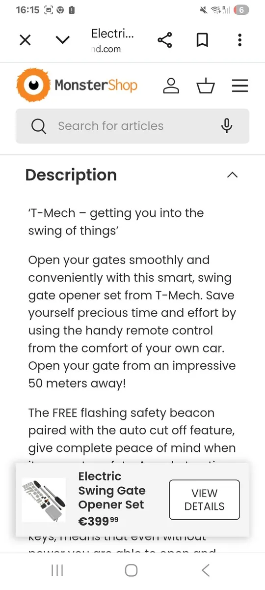 Electric Gate set , swing gate opener - Image 4