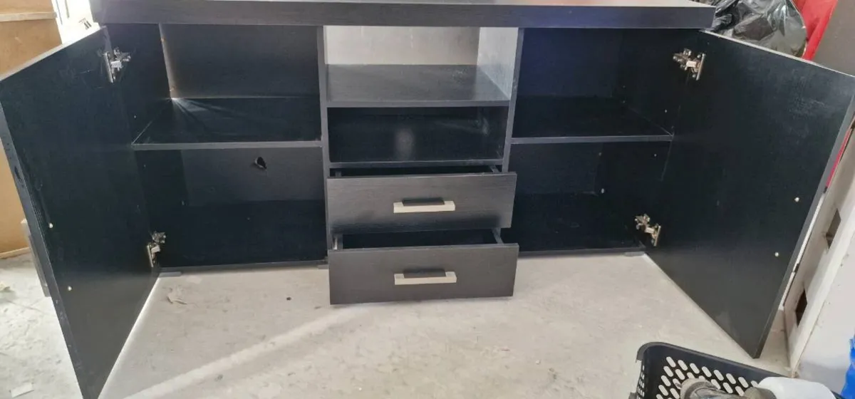 Black TV Stand / Cabinet - Image 2