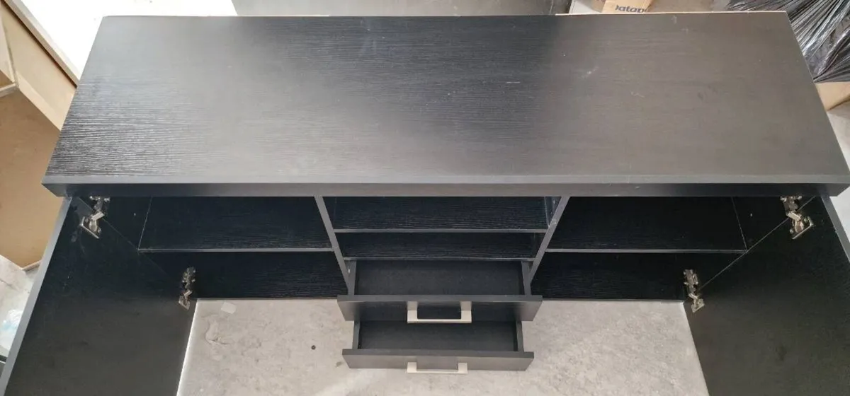 Black TV Stand / Cabinet - Image 3