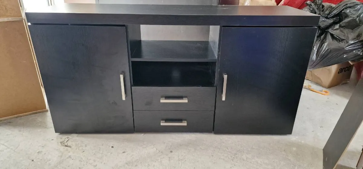 Black TV Stand / Cabinet - Image 1