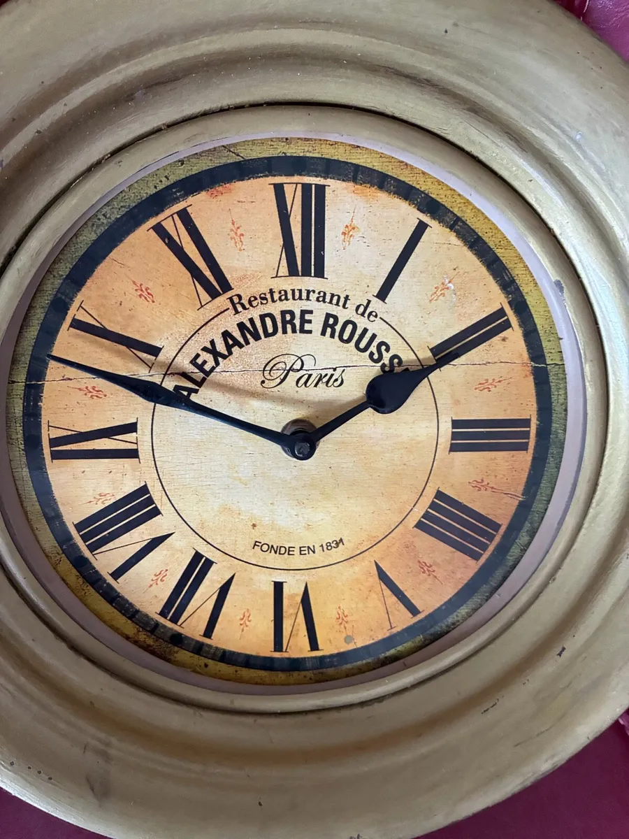Very Rare Large Double Sided Brass Clocks - Image 2