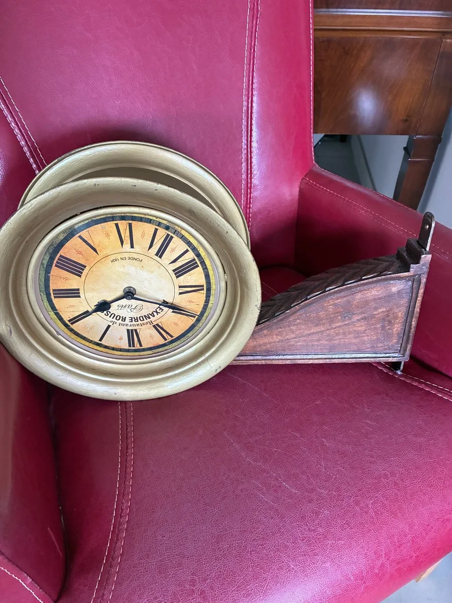 Very Rare Large Double Sided Brass Clocks - Image 4