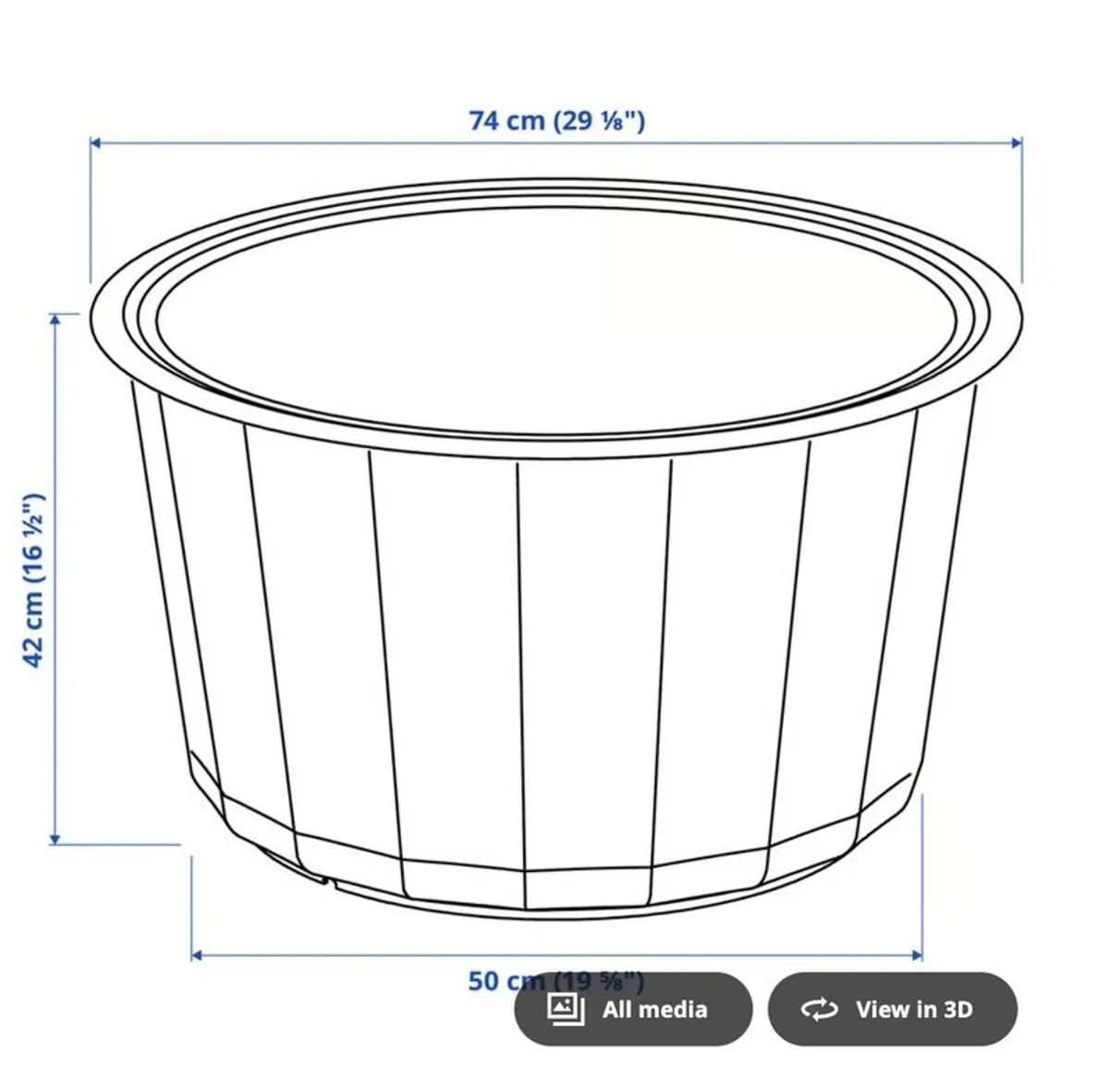 Garden coffee storage table - Image 3