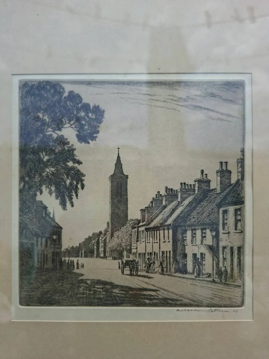 Original Antique sgned Etching by Malcolm Patterso - Image 3