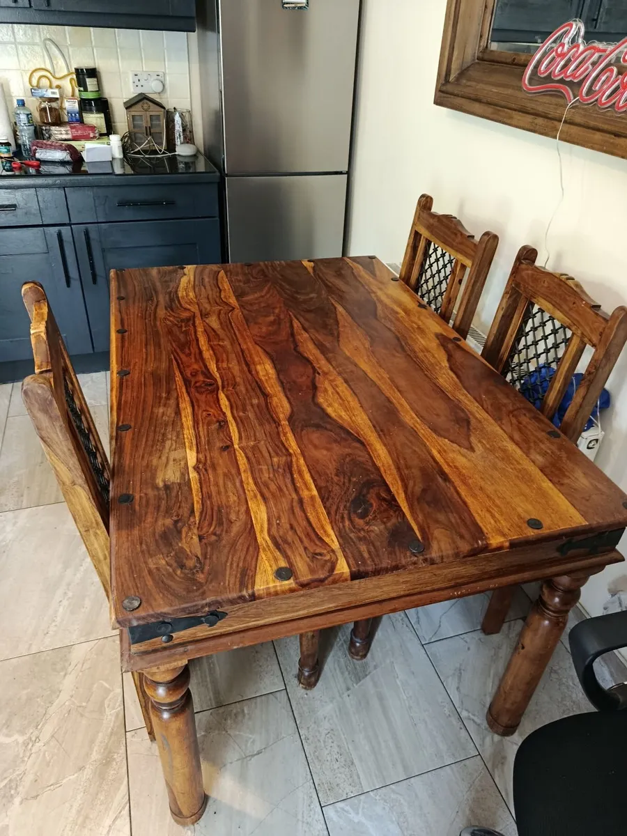 Kitchen table and 4 chairs - Image 2