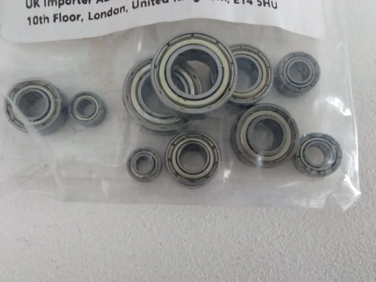 10pcs Set of Ball Bearings with Loose Collars. - Image 2