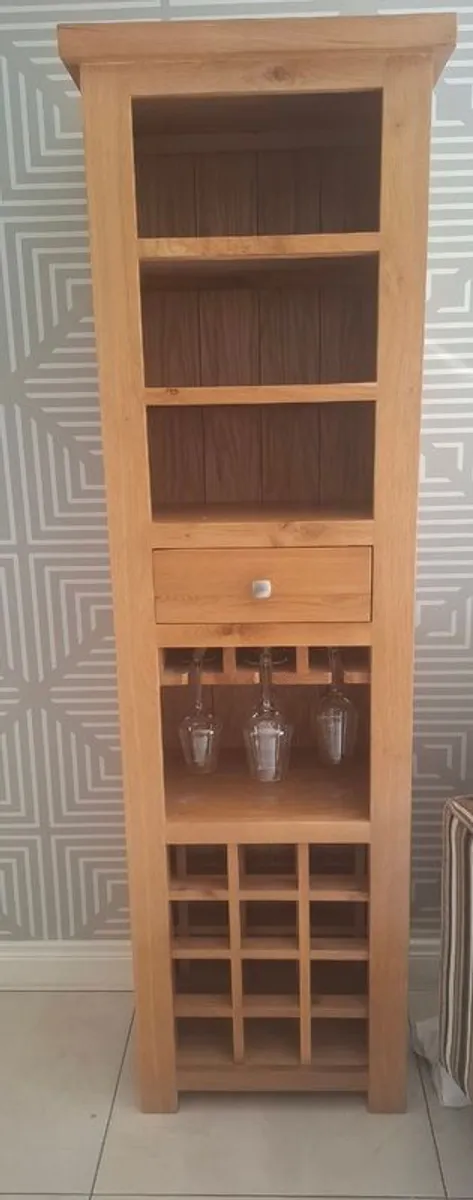 Kitchen table Solid Oak and Wine Rack - Image 3