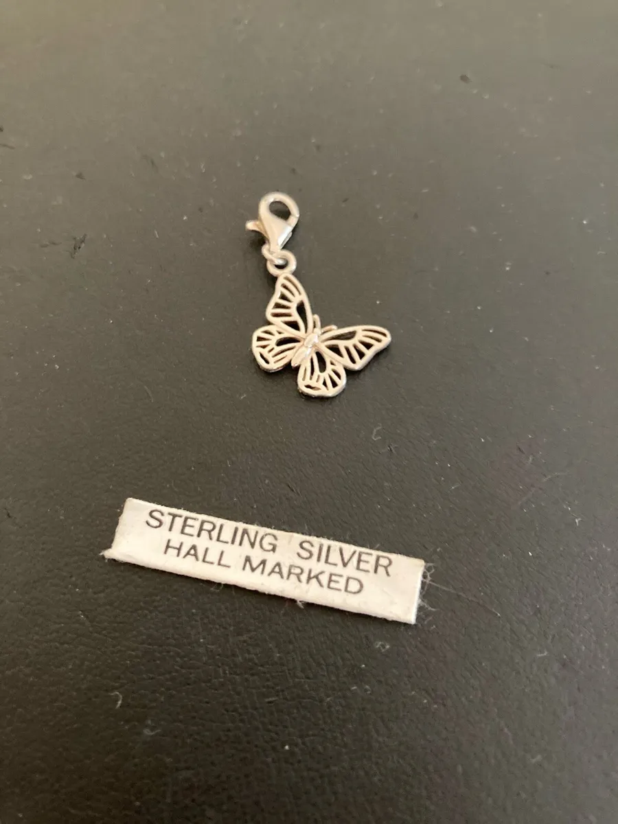 Sterling Silver butterfly charm - Image 1