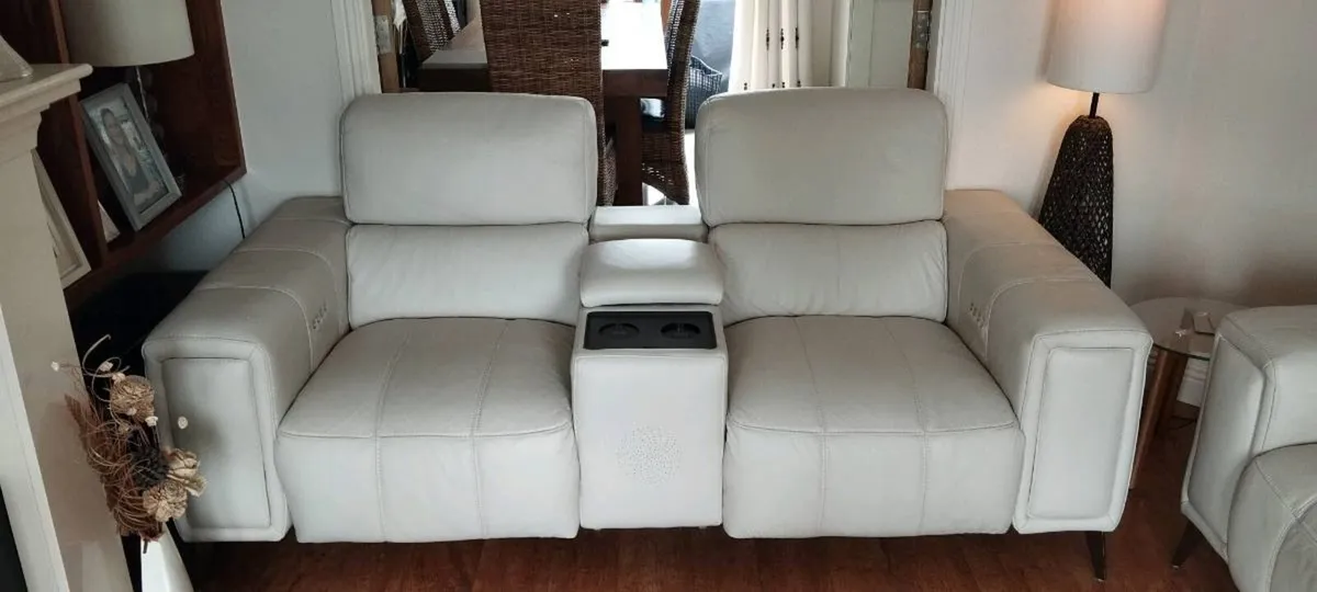 Power recliner sofa with built in Speaker - Image 1