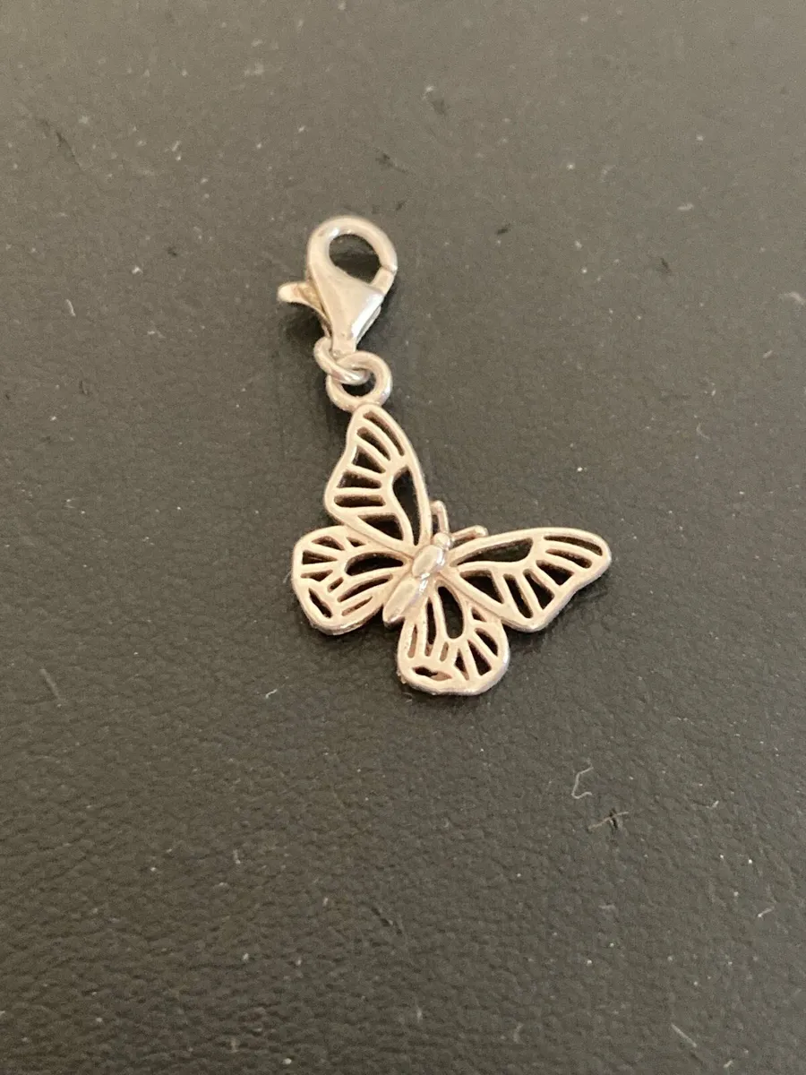 Sterling Silver butterfly charm - Image 2