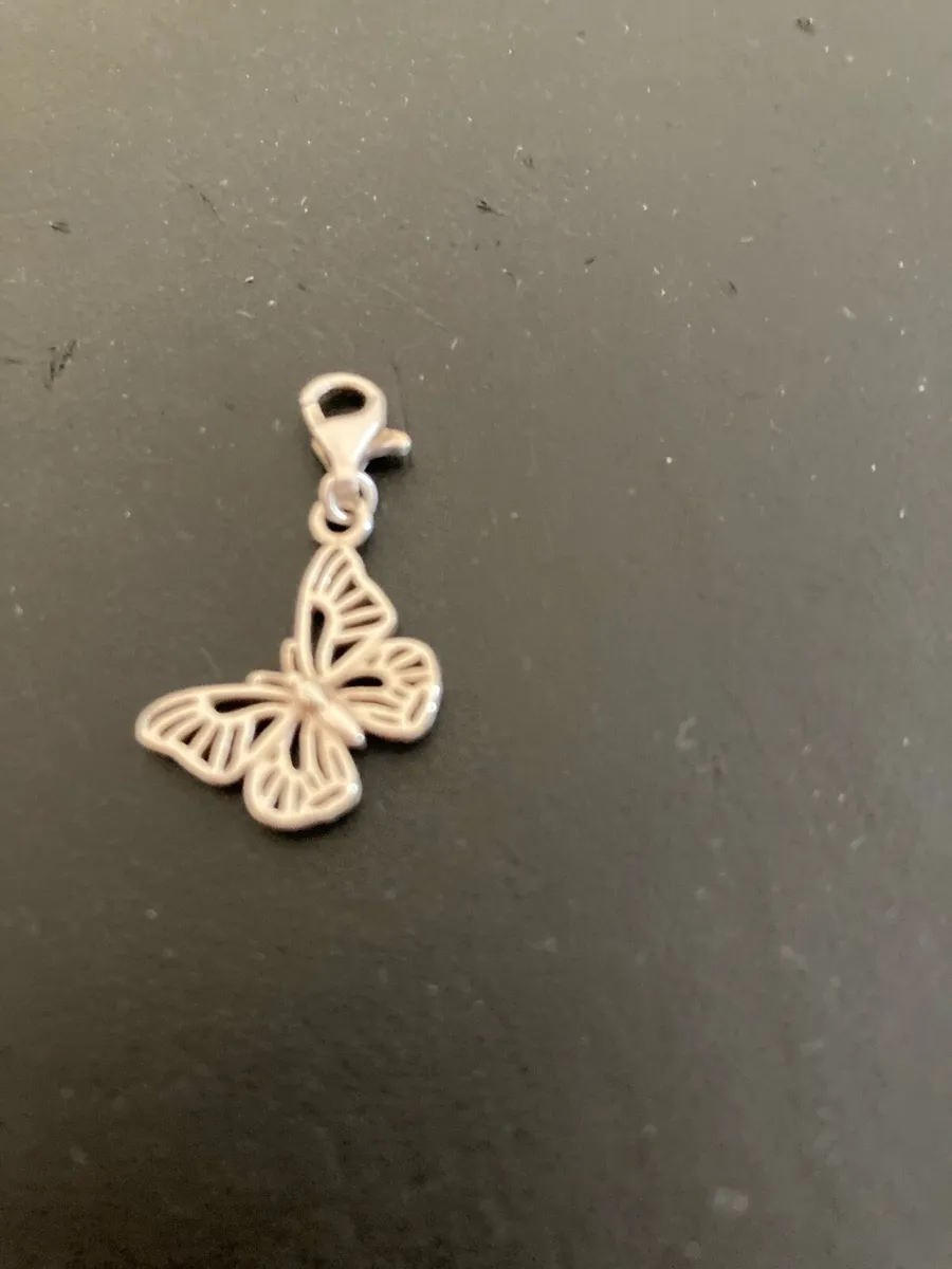 Sterling Silver butterfly charm - Image 3