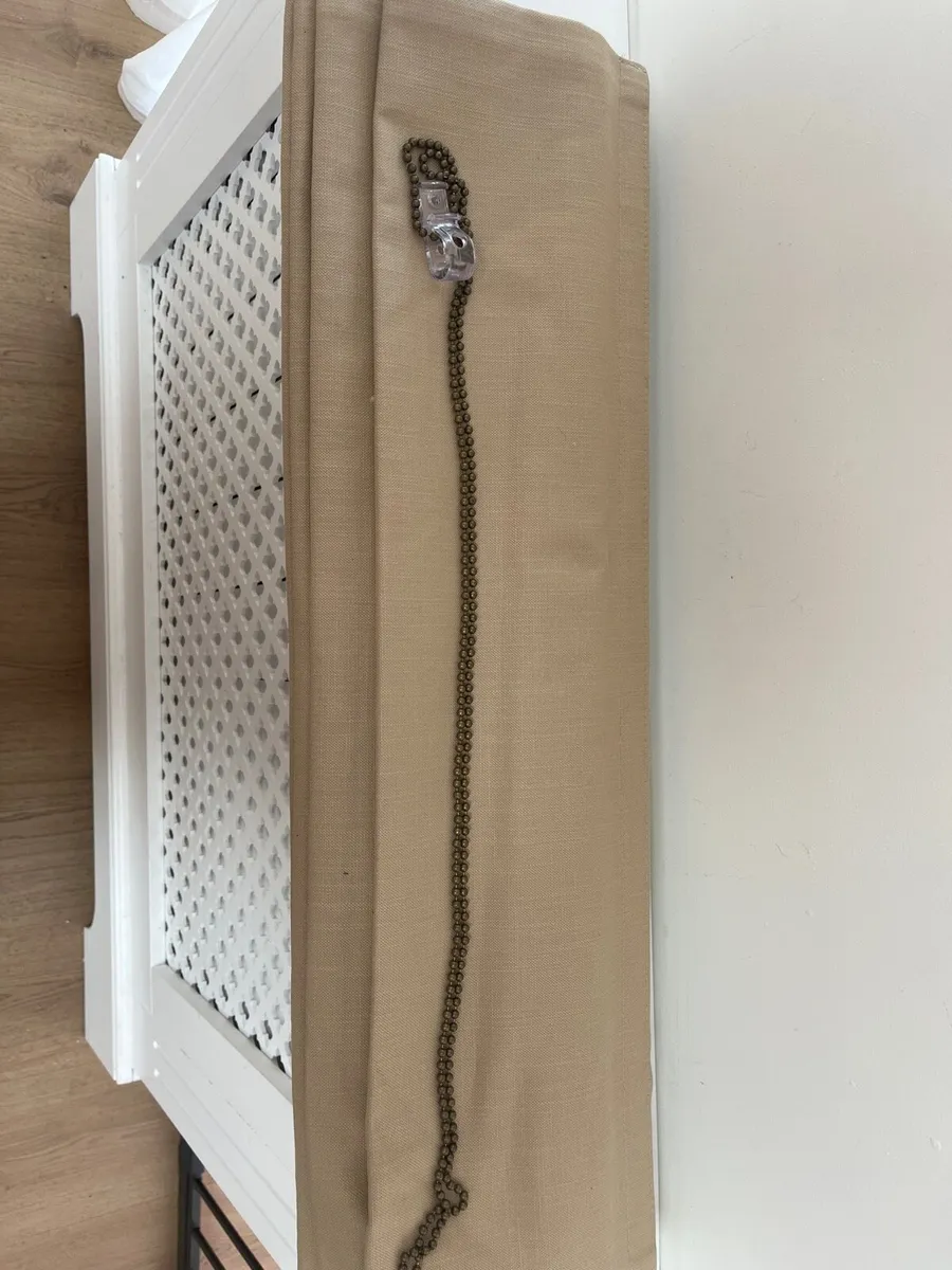 Blackout Roman Blind x 2 Beige - Image 1