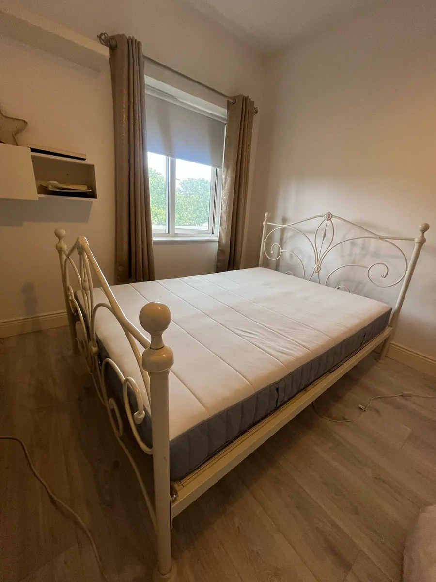 Bed and mattress for sale - Image 1