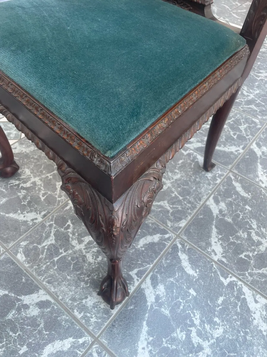 Mahogany antique chairs - Image 3