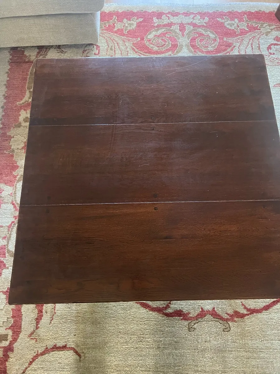 Mahogany coffee table with drawer - Image 2