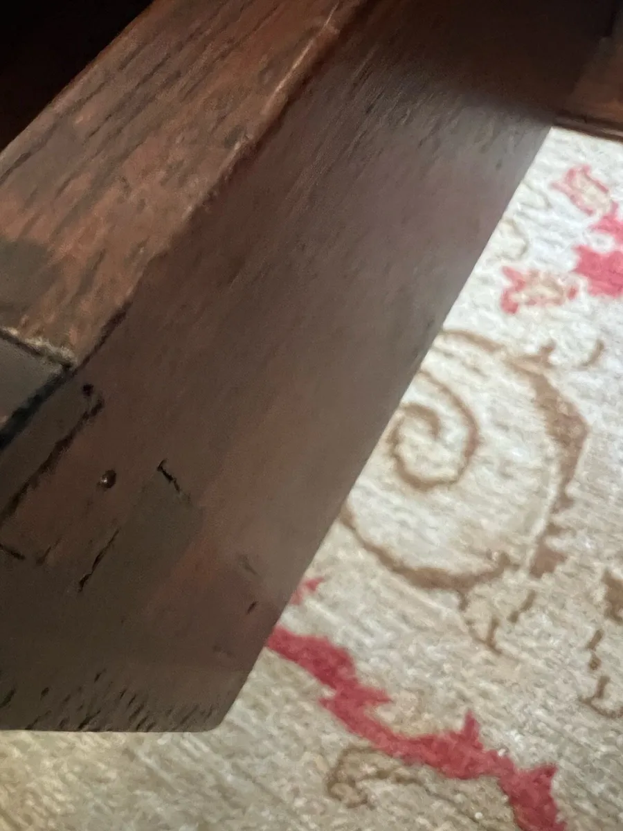 Mahogany coffee table with drawer - Image 3