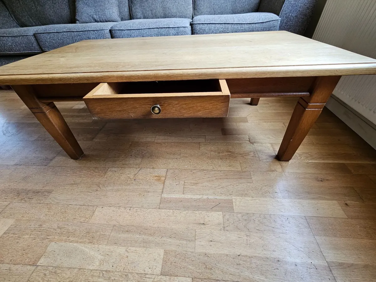 Coffee table large solid wood - Image 2