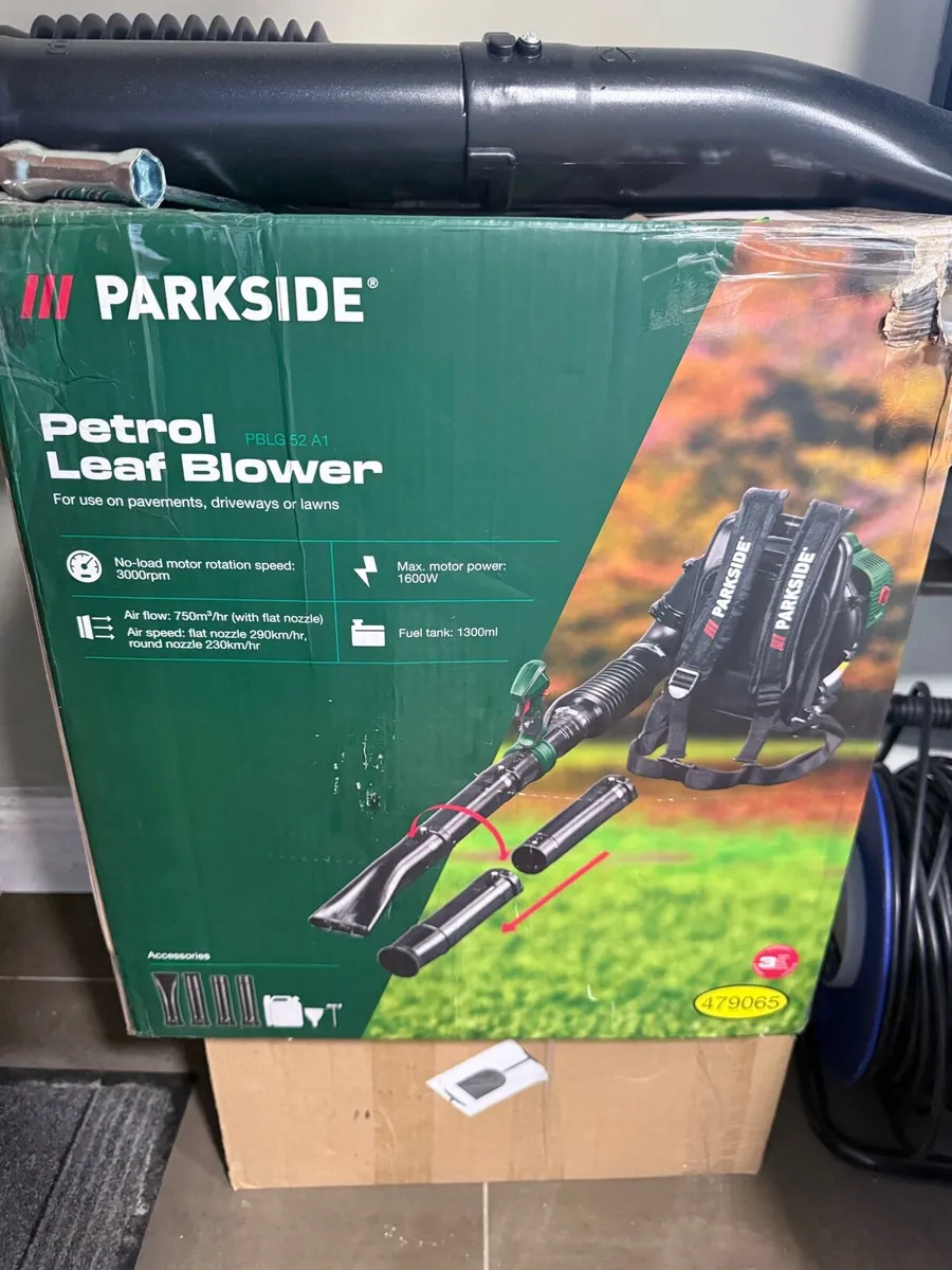 Parkside Petrol Backpack Leaf Blower 1600W - Image 1