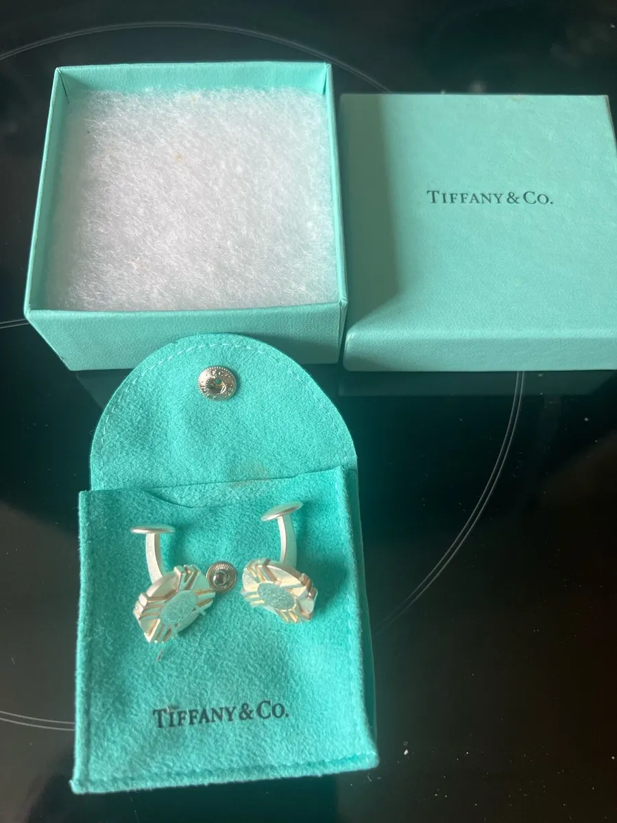 Tiffany silver cufflinks - Image 1