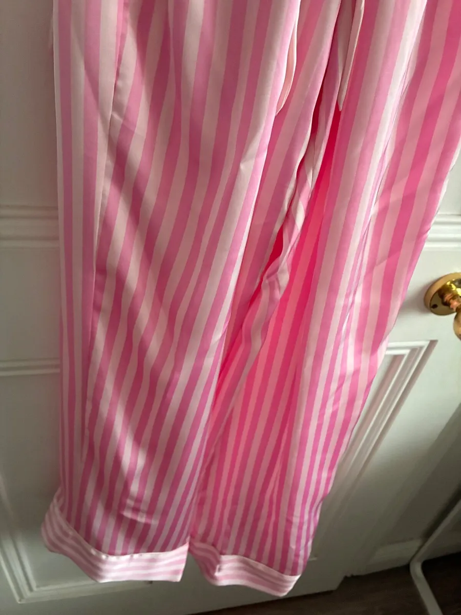 New Candy Stripe Long Sleeve Shirt & Trouser 10/12 - Image 3