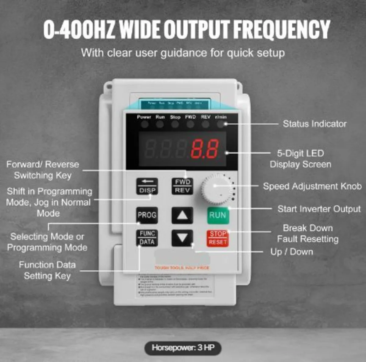 VFD 2.2KW 10A 3HP Variable Frequency Drive - Image 4