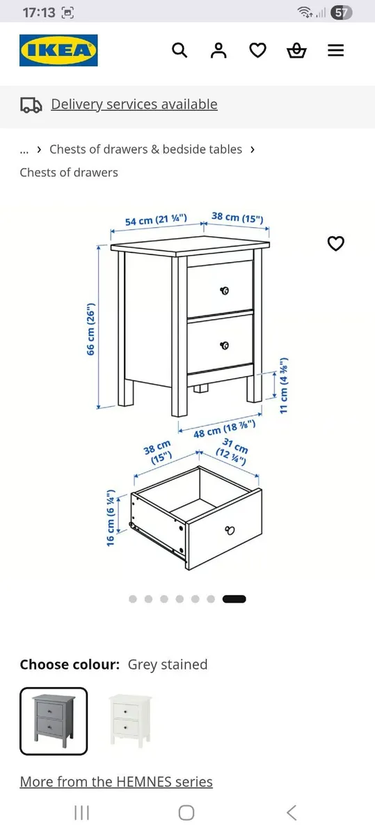 BEDSIDE TABLES / DRAWERS - Image 3