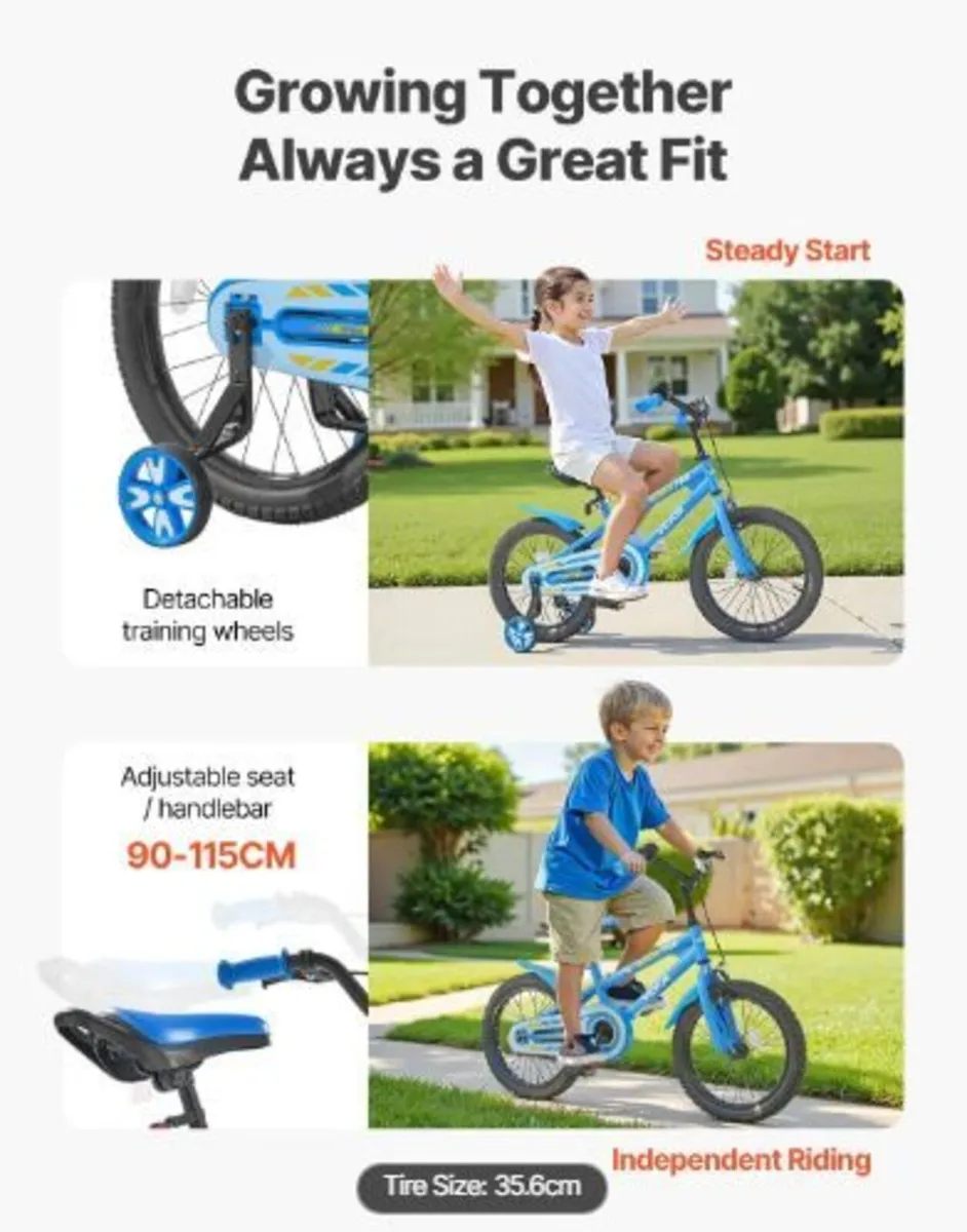 Kids Bike, 35.56 cm BMX Style Children - Image 4