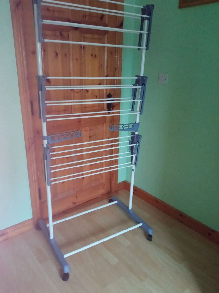 3 Tier Clothes Airer - Image 2