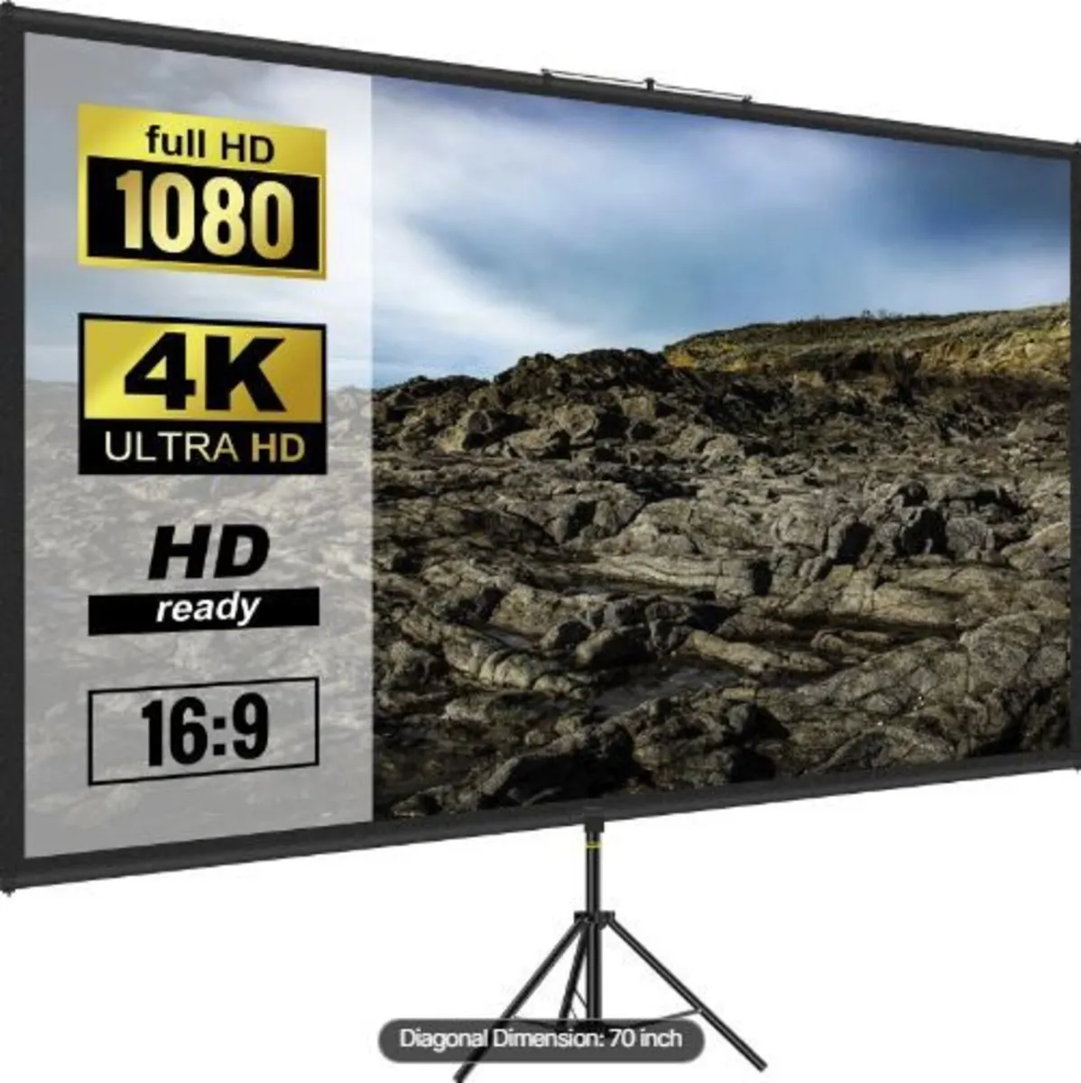 Tripod Projector Screen with Stand - Image 1