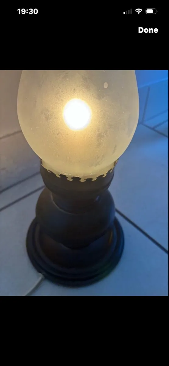 Vintage ‘Oil’ style Table Lamp - Image 2